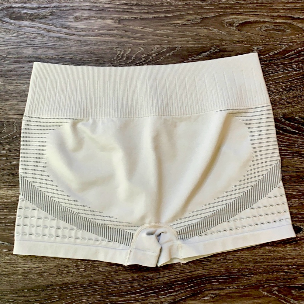 Gray yoga shorts